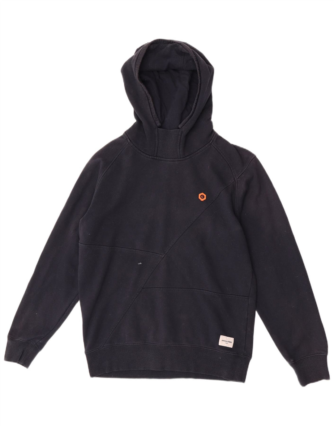 Jack & Jones Ανδρικό φούτερ με κουκούλα, μεσαίο μπλε βαμβακερό