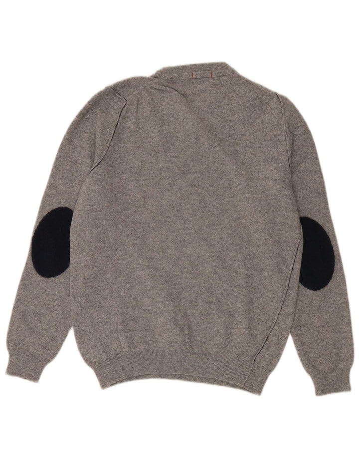 Woolrich Γυναικείο πουλόβερ με λαιμόκοψη UK 16 Large Grey Wool