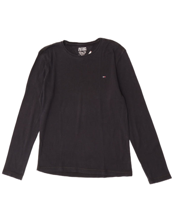 Tommy Hilfiger Γυναικείο μακρυμάνικο τοπ UK 18 XL μαύρο βαμβακερό