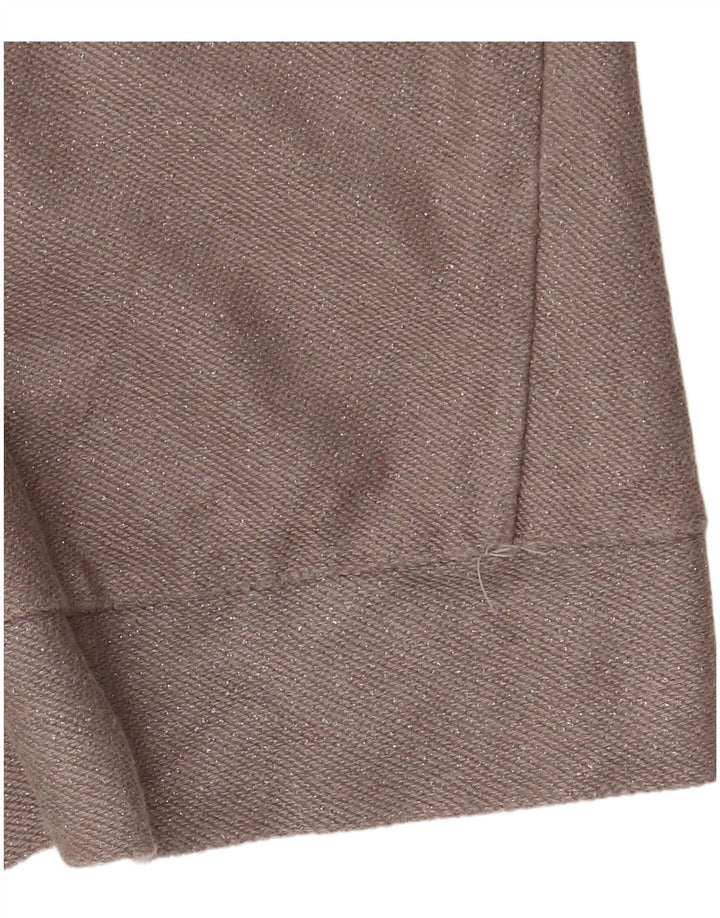 ZARA Γυναικείο πουλόβερ με λαιμόκοψη μεγάλου μεγέθους σκάφους UK 10 Small Grey