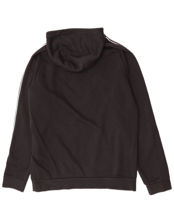 Adidas Ανδρικό Hoodie Jumper Μεγάλο Μαύρο Βαμβακερό