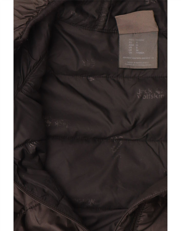 JACK WOLFSKIN Ανδρικό μπουφάν με κουκούλα UK 34 μικρό μαύρο πολυεστέρα