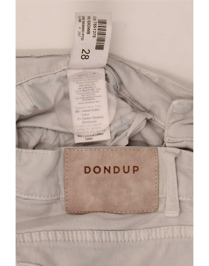 Γυναικείο τζιν σορτς Dondup W28 Βαμβακερό μεσαίο γκρι