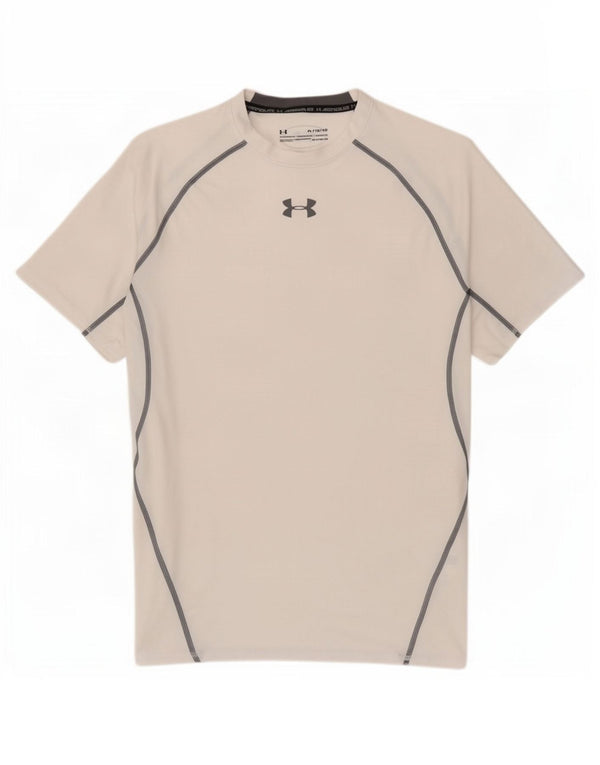 Ανδρικό μπλουζάκι Under Armour Heat Gear Top XL Λευκό πολυεστέρας