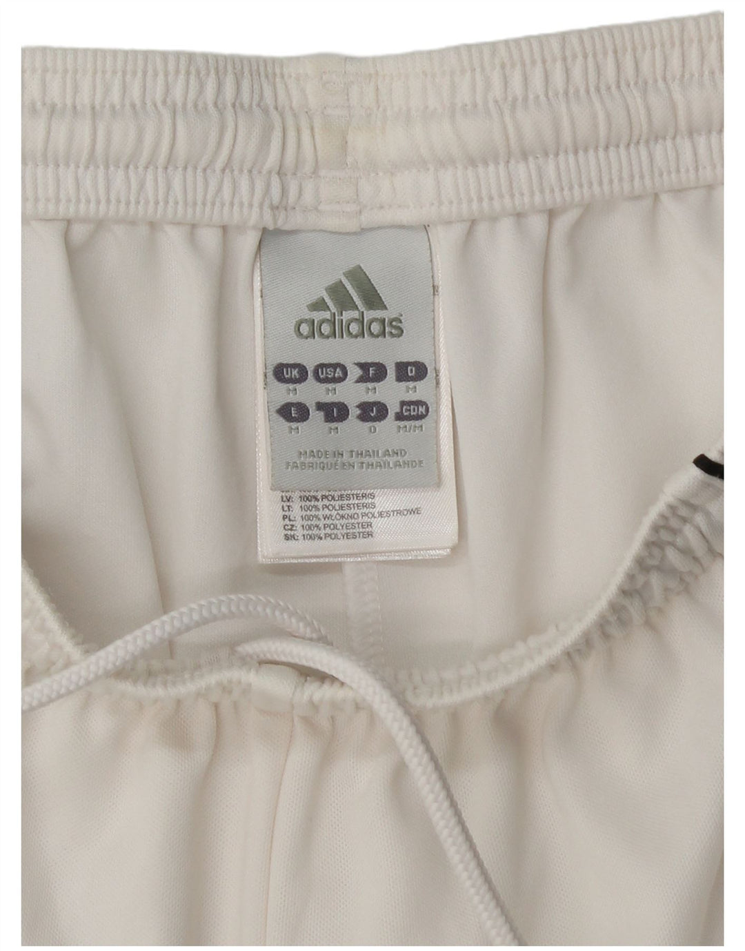 Ανδρικό σορτς Adidas Climalite από μεσαίο λευκό πολυεστέρα