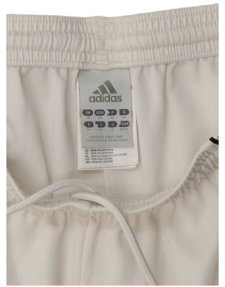 Ανδρικό σορτς Adidas Climalite από μεσαίο λευκό πολυεστέρα
