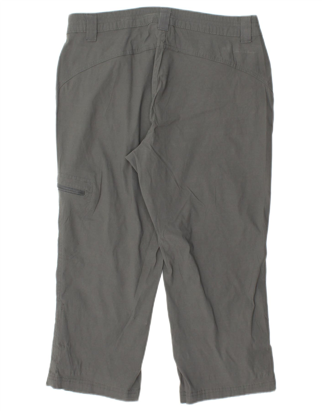 EDDIE BAUER Γυναικείο ίσιο παντελόνι Capri US 6 Medium W28 L20 Grey Nylon