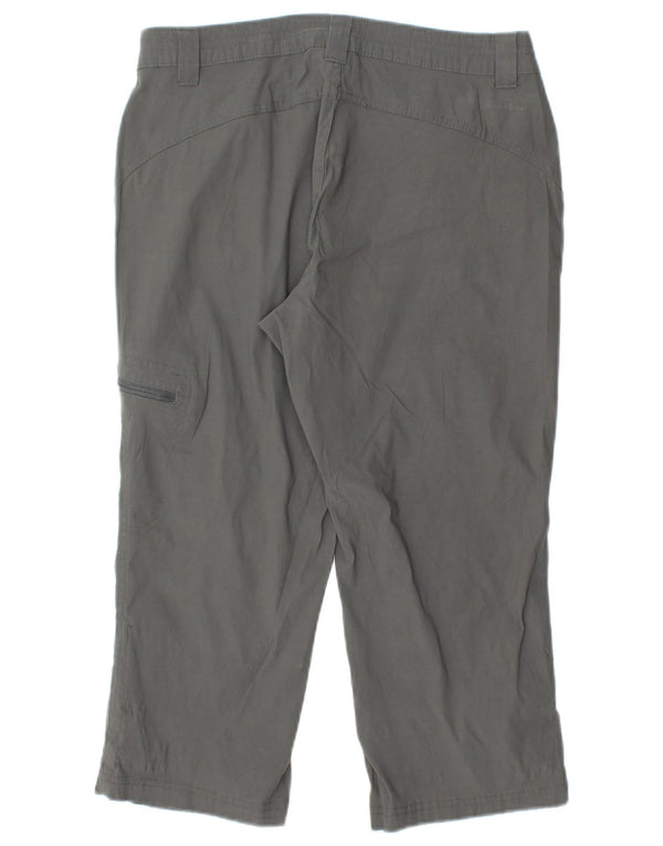 EDDIE BAUER Γυναικείο ίσιο παντελόνι Capri US 6 Medium W28 L20 Grey Nylon