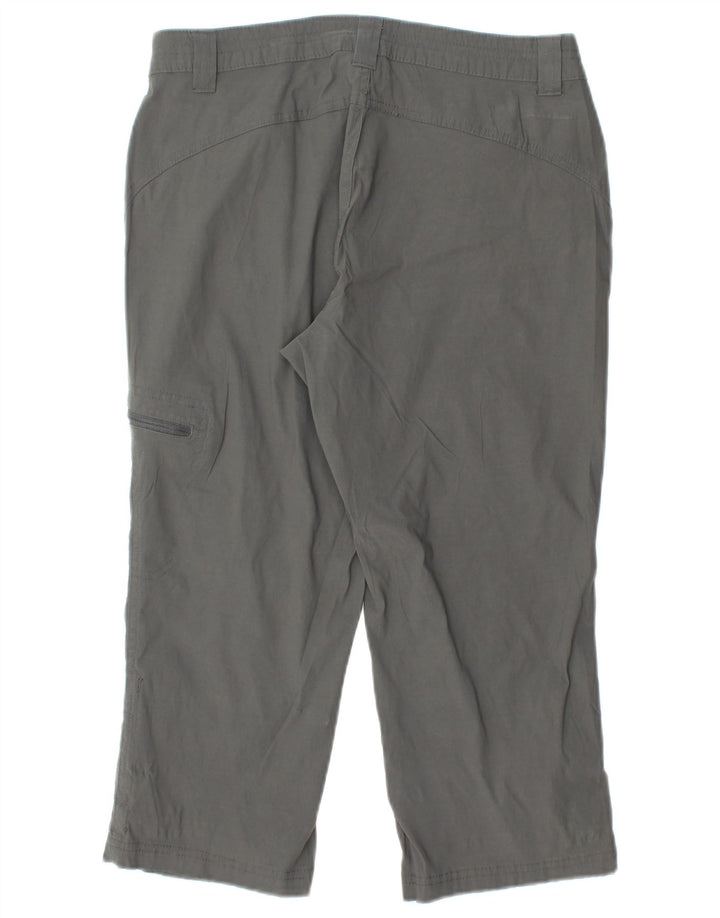 EDDIE BAUER Γυναικείο ίσιο παντελόνι Capri US 6 Medium W28 L20 Grey Nylon