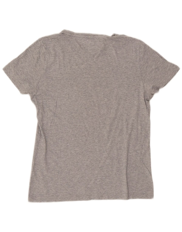 Tommy Hilfiger Mens Graphic T-Shirt Top Small Grey Cotton