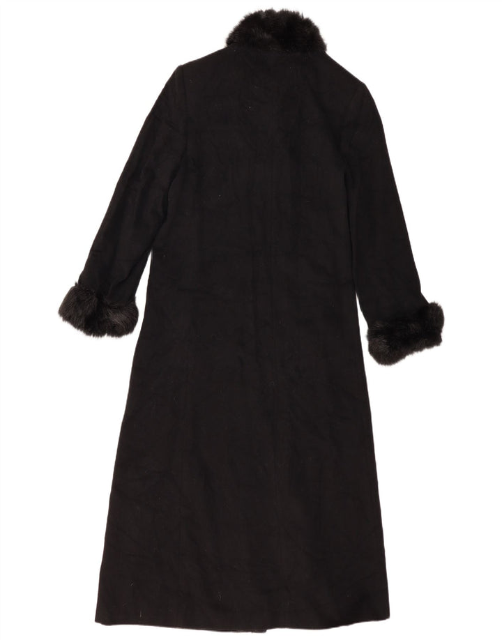 Marks & Spencer Γυναικείο Μακρύ Πανωφόρι UK 16 Large Black New Wool