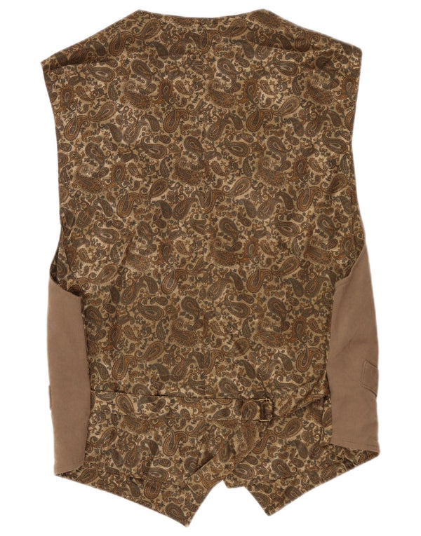 Vintage ανδρικό γιλέκο XL καφέ Paisley