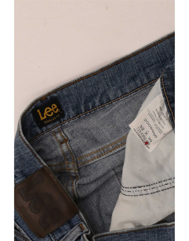 Ανδρικό τζιν Lee Distressed Regular Fit ίσιο W32 L30 Μπλε βαμβακερό