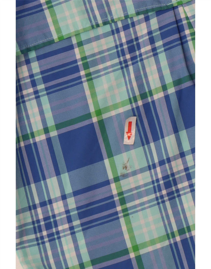 Μπλουζάκι Columbia Boys 11-12 Years Large Blue Check Nylon