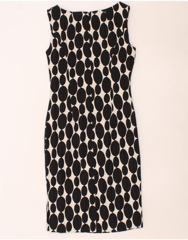 PHASE EIGHT Womens Abstract Pattern Sheath Dress UK 10 Small Black Vintage Phase Eight and Second-Hand Phase Eight from Messina Hembry 