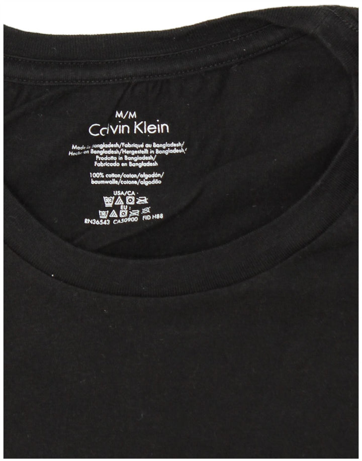 Ανδρικό T-Shirt CALVIN KLEIN Τοπ μεσαίο μαύρο βαμβακερό