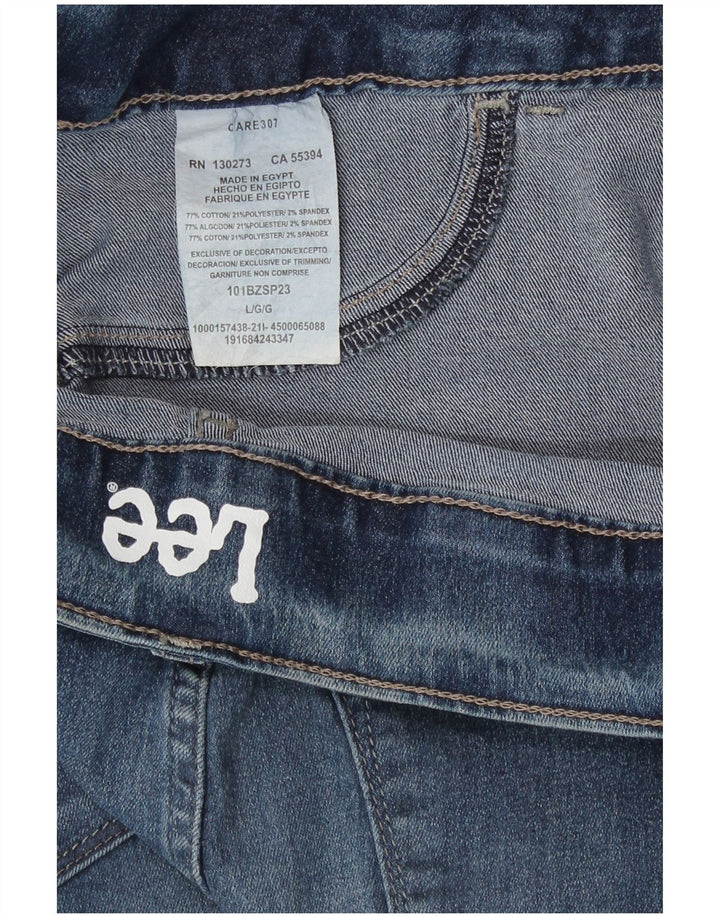 Lee Γυναικείο τζιν κολάν US 10 Large W34 L28 Μπλε βαμβακερό