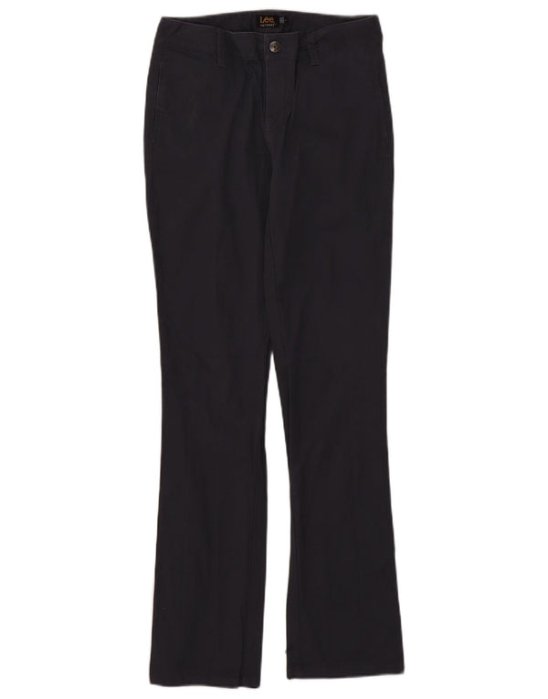 Lee Womens Bootcut Chino Trousers US 7 Medium W28 L31 Navy Blue Cotton