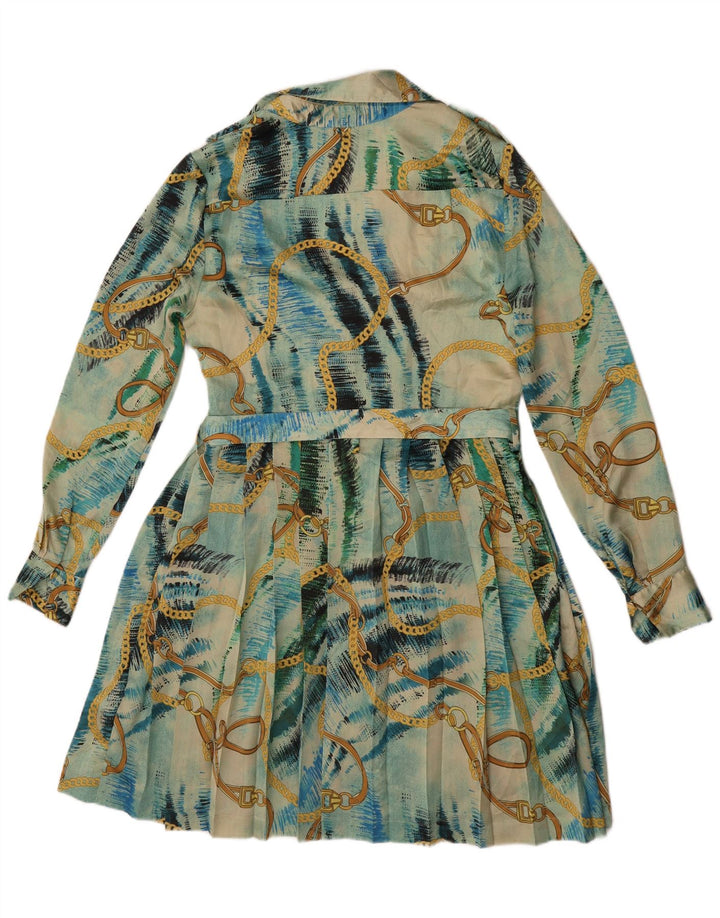 Guess By Marciano Γυναικείο Abstract Pattern Φόρεμα Α-γραμμής US 6 Medium Blue