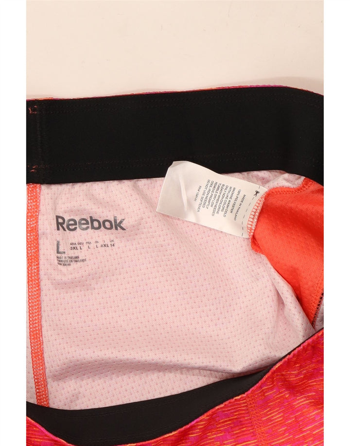 Γυναικείο αθλητικό σορτς Reebok UK 14 Μεγάλος πολυεστέρας με ροζ ίνες