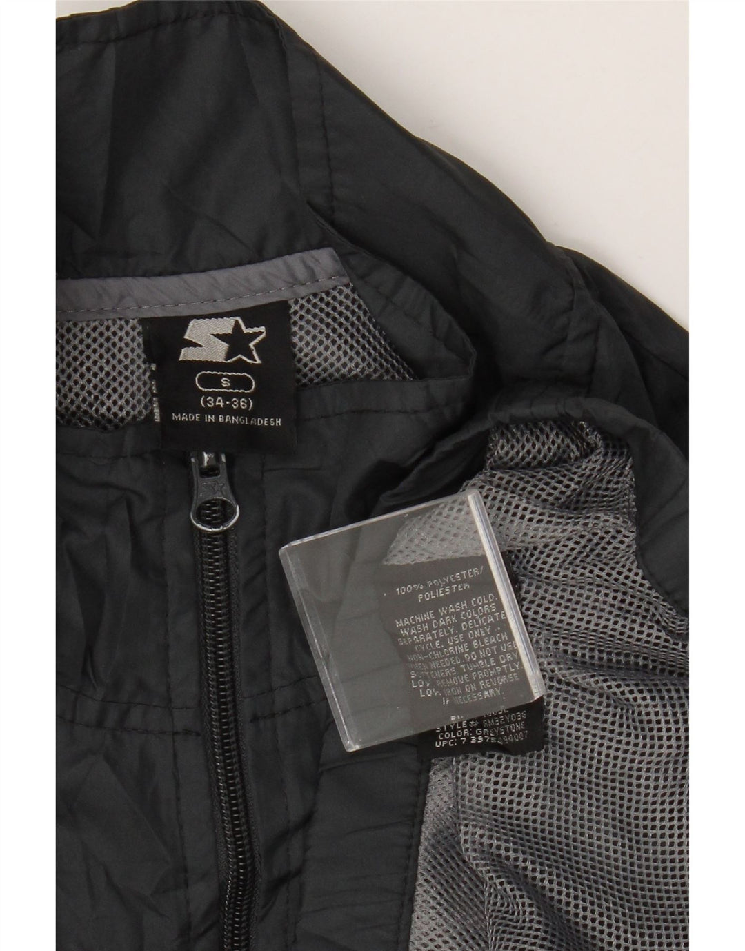 Αρχική ανδρική φόρμα αθλητικής φόρμας Top Jacket UK 34/36 Small Grey Colourblock Polyester