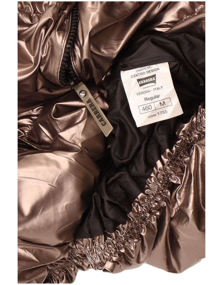 Carrera Γυναικείο μπουφάν με κουκούλα με επένδυση UK 14 από μεσαίο χρυσό πολυεστέρας