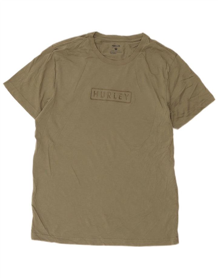 Ανδρικό γραφικό T-Shirt Hurley Top Medium Khaki Cotton
