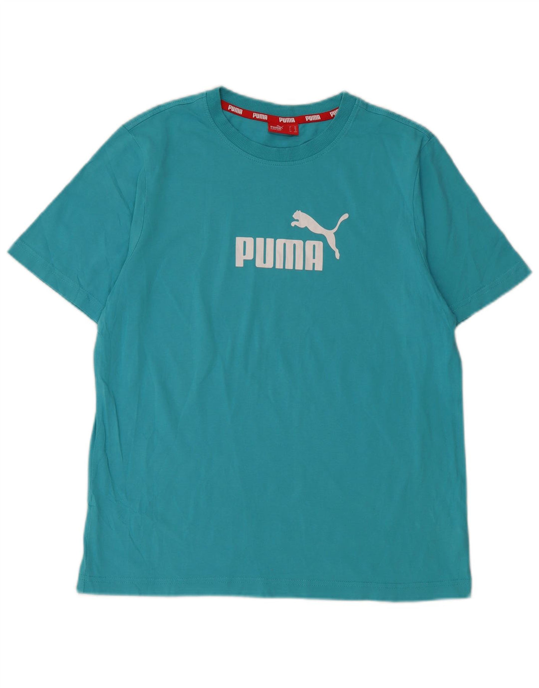 Γραφικό T-Shirt PUMA Boys Top 13-14 ετών Μπλε βαμβακερό