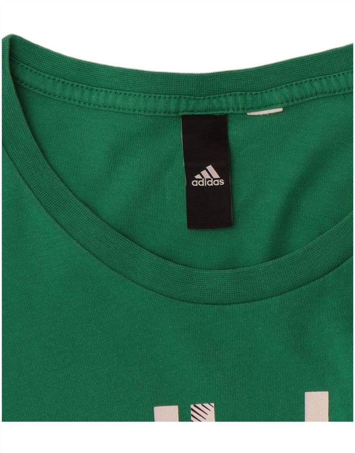 Ανδρικό γραφικό T-Shirt Adidas Top Μεσαίο πράσινο