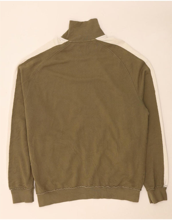 Ανδρική αθλητική φόρμα γραφικών Puma Top Jacket 2XL Khaki Colourblock Cotton