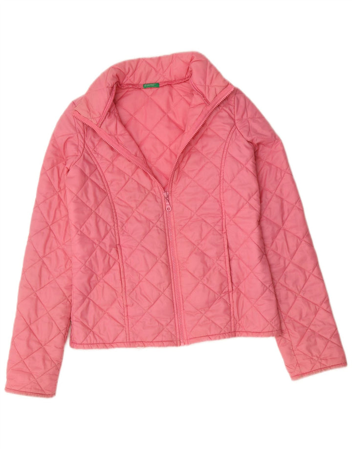 BENETTON Γυναικείο καπιτονέ μπουφάν UK 8 Small Pink