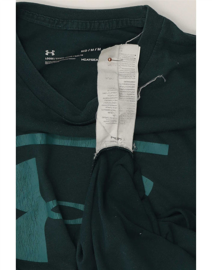 Ανδρικό γραφικό μπλουζάκι Under Armour Top Μεσαίο πράσινο βαμβακερό