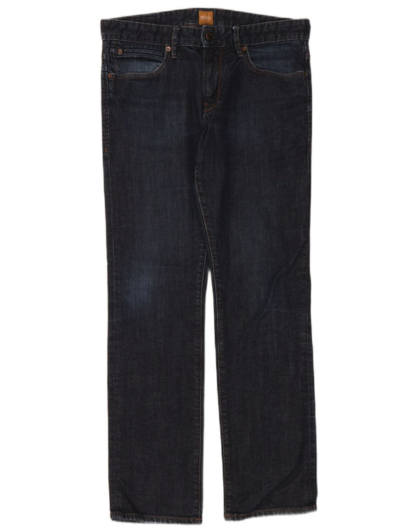 Ανδρικό τζιν ίσιο Hugo Boss W33 L32 Navy Blue Cotton
