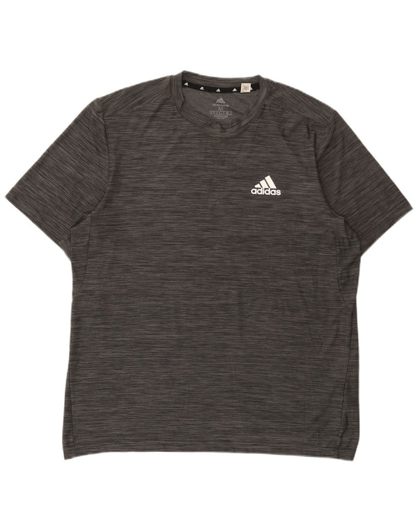 Adidas Ανδρικό T-Shirt Aeroready Top Medium Grey Flecked Polyester