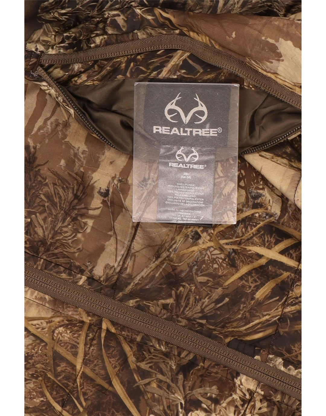 REALTREE Ανδρικά Reversible Gilet IT 54/56 3XL καφέ καμουφλάζ πολυεστέρας