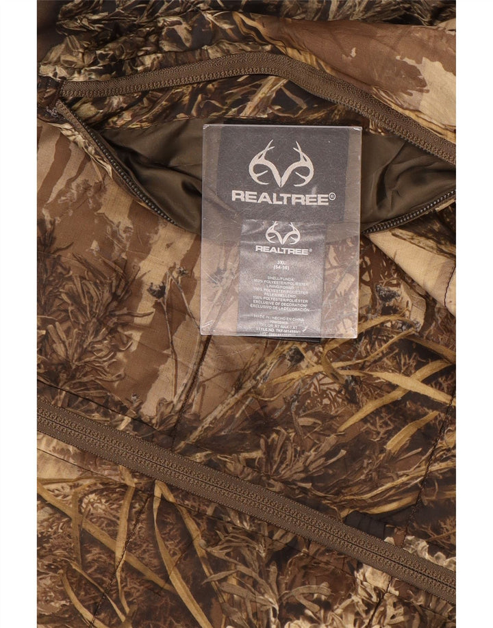 REALTREE Ανδρικά Reversible Gilet IT 54/56 3XL καφέ καμουφλάζ πολυεστέρας