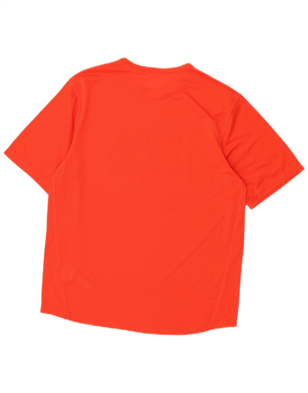 NIKE Mens Dri Fit Graphic T-Shirt Top UK 39/41 Medium Orange Polyester