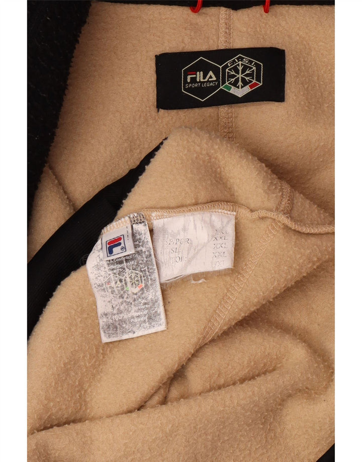 FILA Ανδρικό Fleece Jacket UK 44 2XL Beige Polyester
