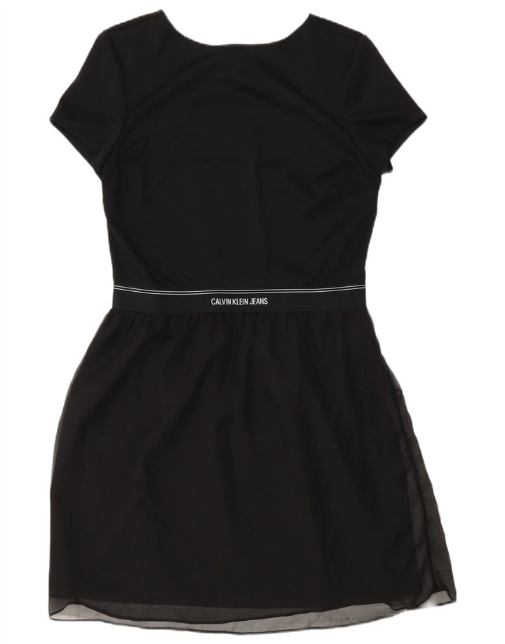 Γυναικείο φόρεμα με θήκη Calvin Klein UK 12 μεσαίο μαύρο πολυεστέρα