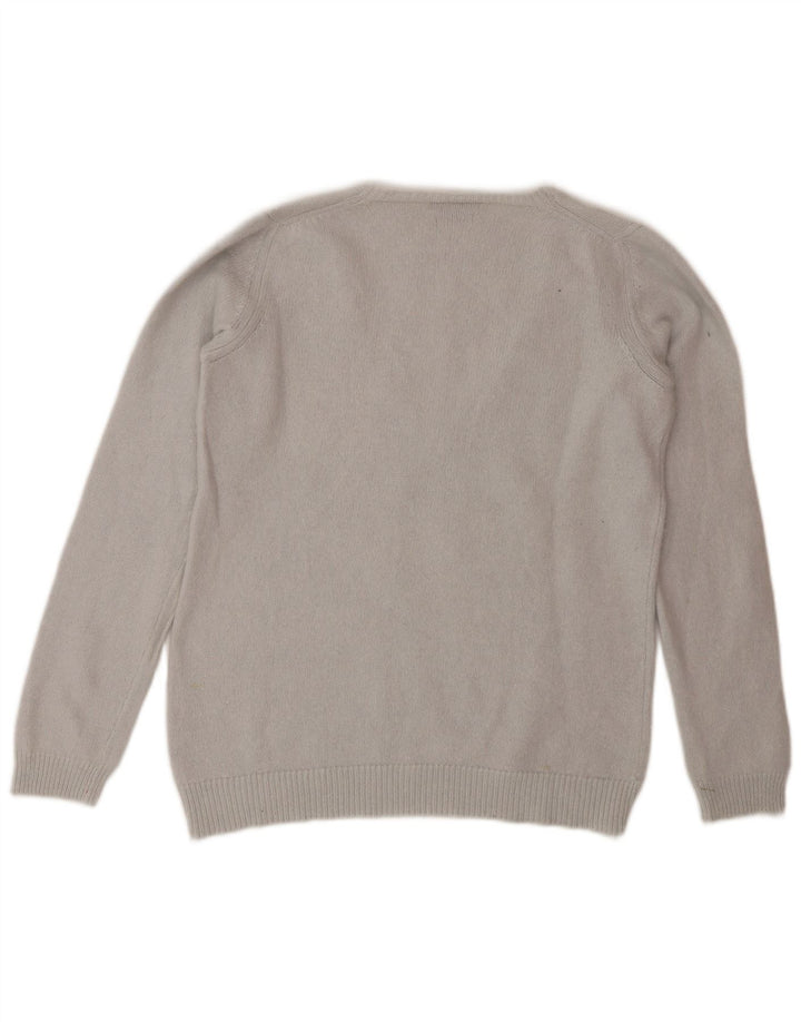 Γυναικείο πουλόβερ Massimo Dutti με V λαιμόκοψη UK 12 Medium Grey