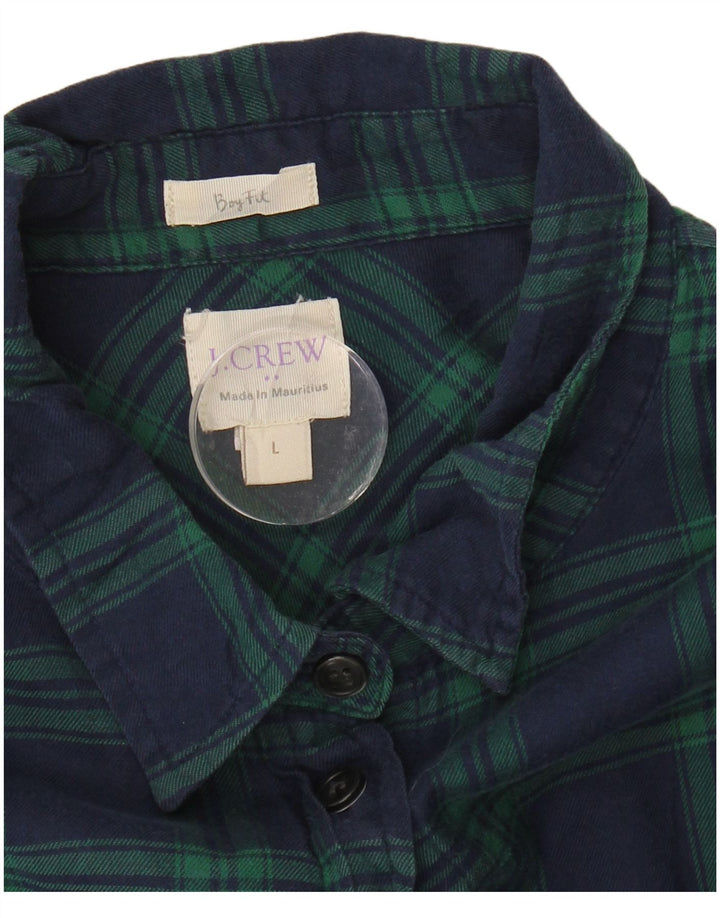 Γυναικείο πουκάμισο J. Crew Large Navy Blue Check