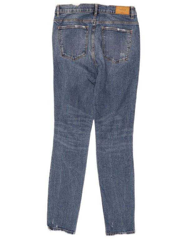 Zara Womens Trafaluc Distressed Skinny Jeans EU 38 Small W28 L29 Blue