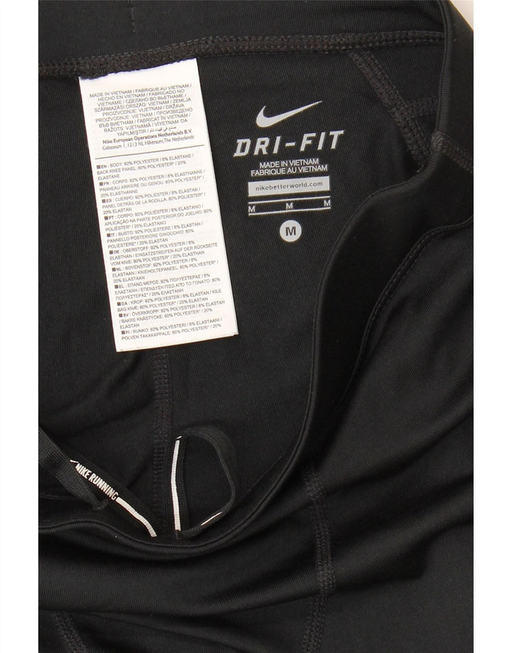 Γυναικεία κολάν Nike Dri Fit UK 12 μεσαίου μαύρου πολυεστέρα