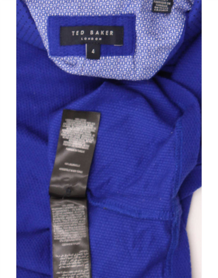Ted Baker Ανδρικό Πόλο Μπλουζάκι Νούμερο 4 Μεγάλο Μπλε Βαμβακερό