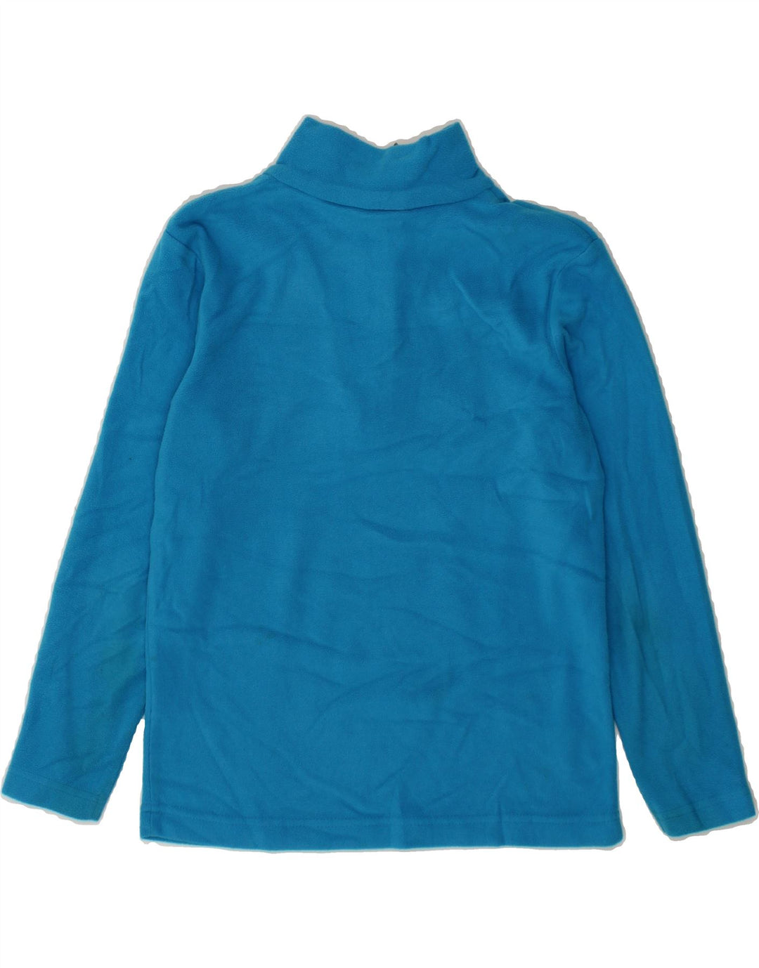 MOUNTAIN WAREHOUSE Boys Zip Neck Fleece Jumper 9-10 Years Blue Polyester Vintage Mountain Warehouse and Second-Hand Mountain Warehouse from Messina Hembry 