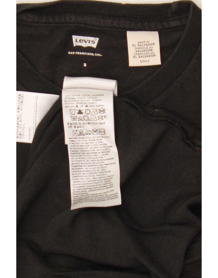 Ανδρικό γραφικό μπλουζάκι Levi's Top Μικρό μαύρο βαμβακερό