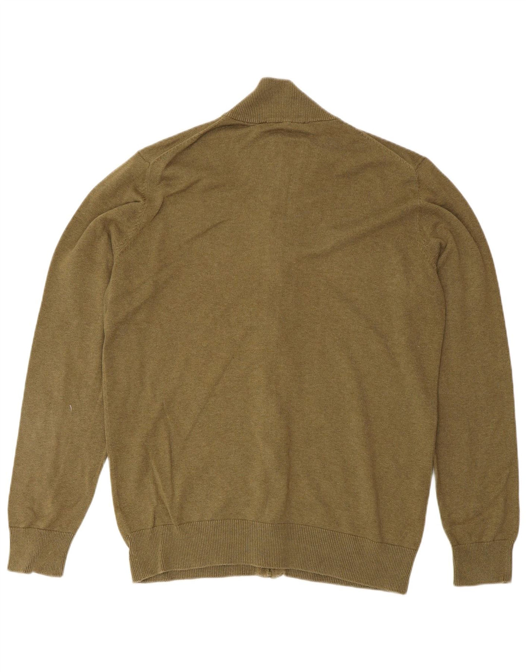 Crew Clothing Ανδρική ζακέτα πουλόβερ Μεσαίο χακί βαμβακερό