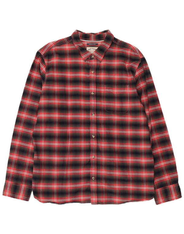 Ανδρικό φανελένιο πουκάμισο Fat Face XL Red Check Cotton