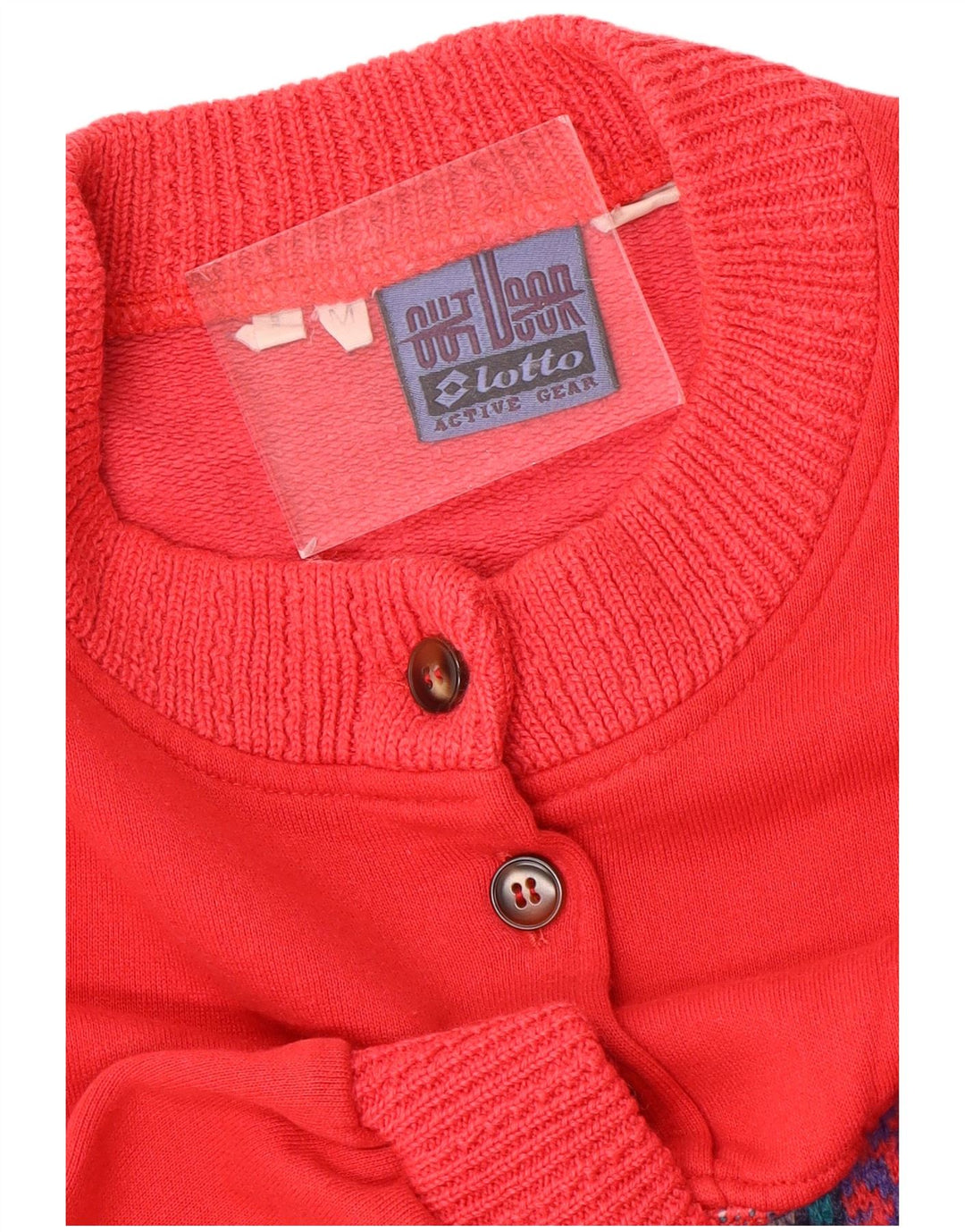 Γυναικείο φούτερ LOTTO Oversized Jumper UK 14 Medium Red Fair Isle