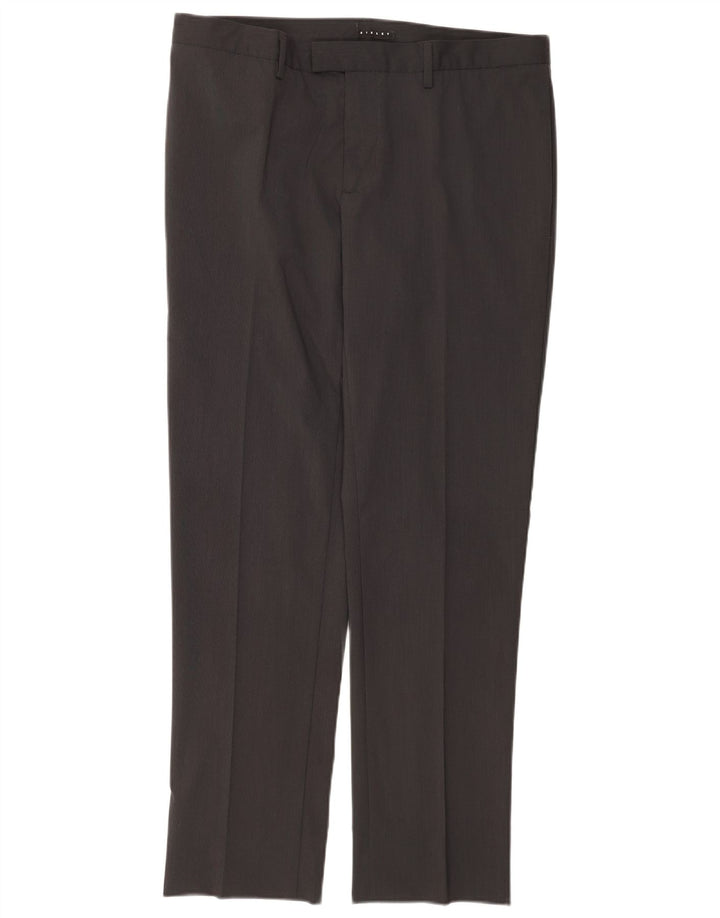 Ανδρική φόρμα 2 κουμπιών Sisley IT 52 XL W36 L32 Γκρι πολυεστέρας
